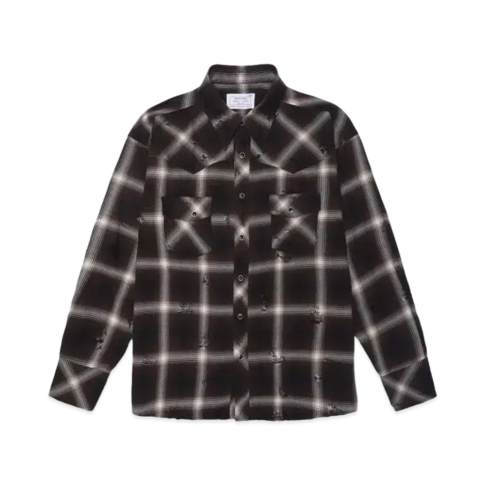 Rafu Western shirt "DBROWN"
