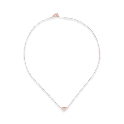 PRADA Eternal Gold Necklace in Pink Gold with Nano Triangle Pendant