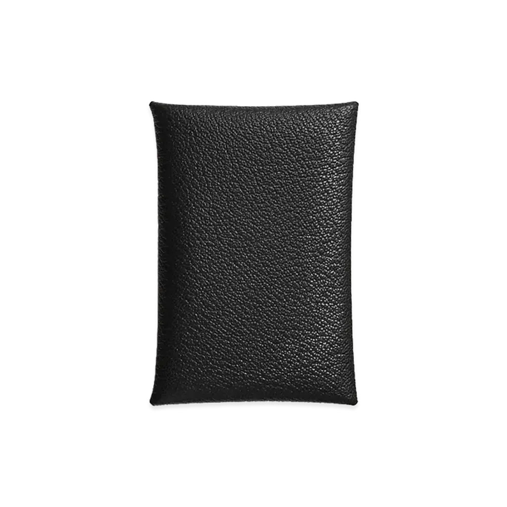 Hermes Calvi Card Case "Noir"