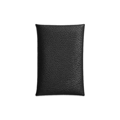 Hermes Calvi Card Case "Noir"