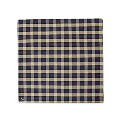 BEAMS Tartan Check Handkerchief "Camel"