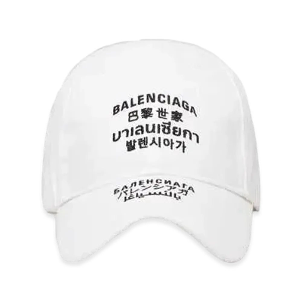 BALENCIAGA Languages Cap "White"