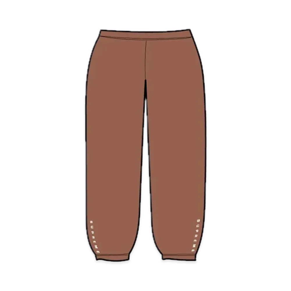 シュプリーム ウォーム アップ パンツ "ブラウン" (23FW)
