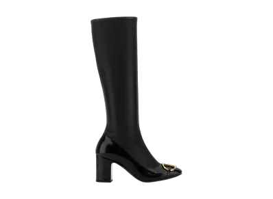 GUCCI Women's Black Leather Boots "Black"
