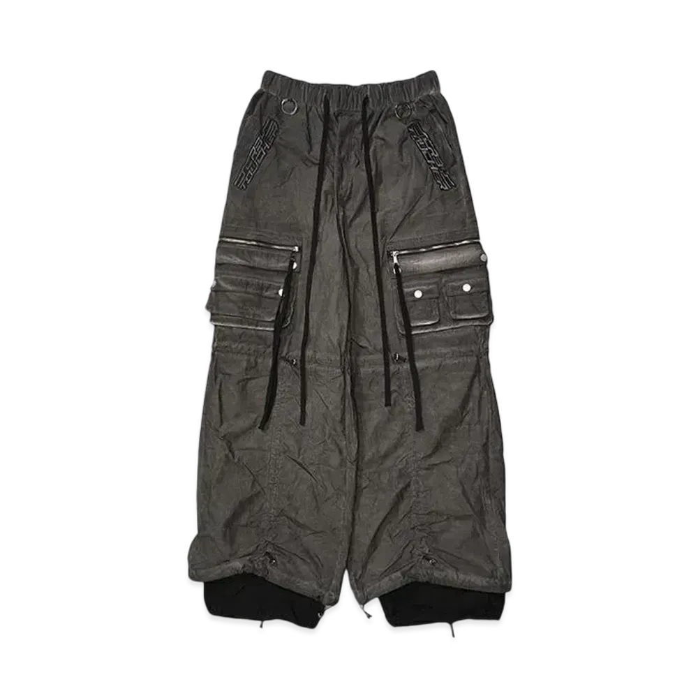 T.C.R BY TOUCHER T.C.R TRANSFORM LAYERD BAGGY PANTS "BLACK"