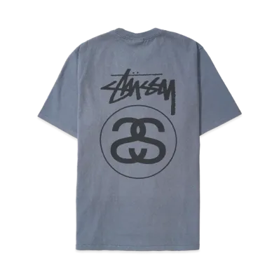 Stussy Stock Link Tee Pigment Dyed "Navy"