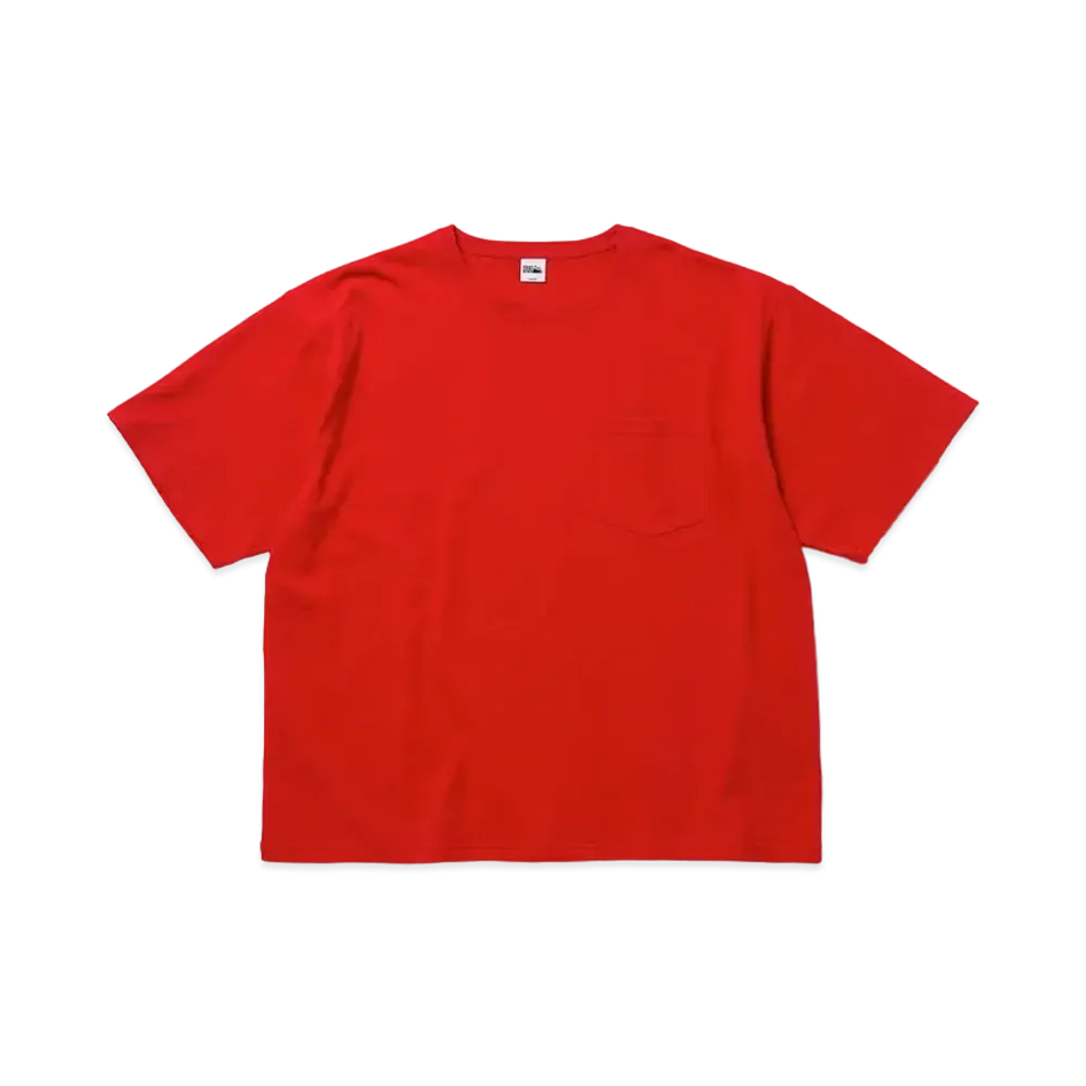 FIRST DOWN BAGGY TEE S/S COTTON HEAVY JERSEY "Red"