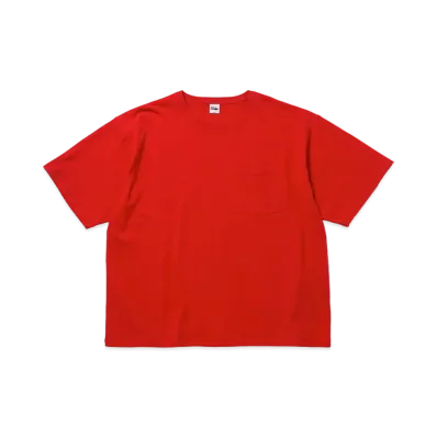 FIRST DOWN BAGGY TEE S/S COTTON HEAVY JERSEY "Red"