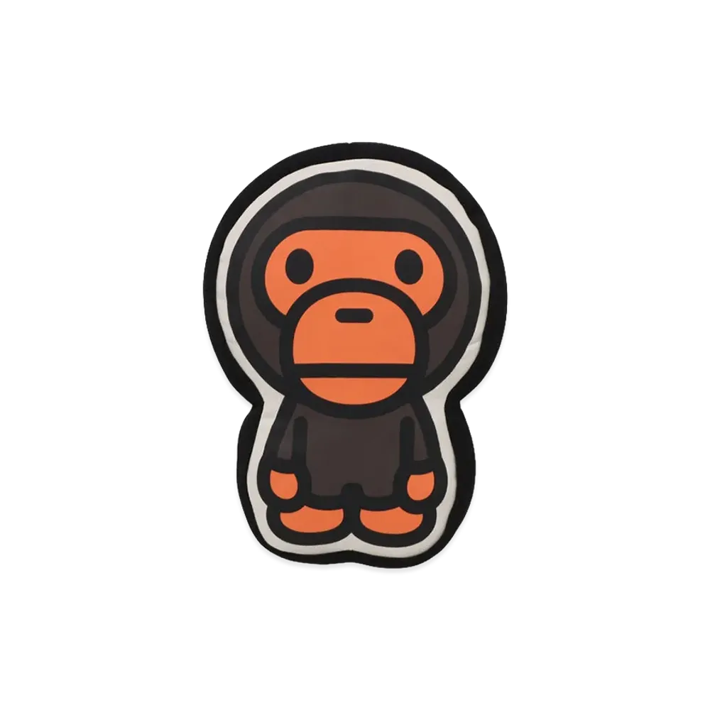 A BATHING APE Baby Milo Friends Cushion "Brown"