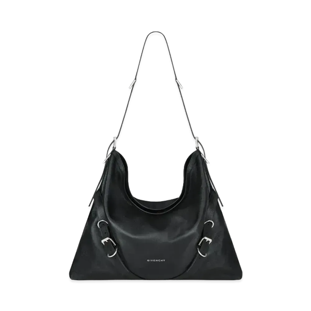 GIVENCHY Large Voyou Bag In Grained Leather "Black"