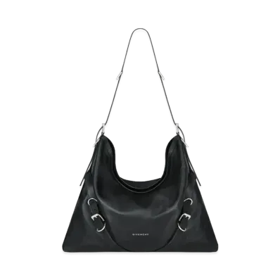 GIVENCHY Large Voyou Bag In Grained Leather "Black"