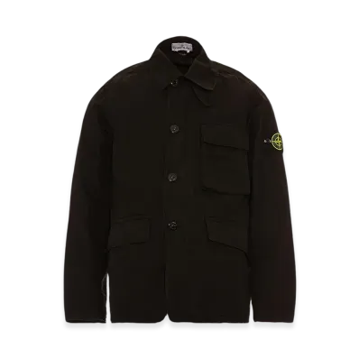 Stone Island A0306 Tela Cotone Lino Fiammato Blazer- 22SS "Black"