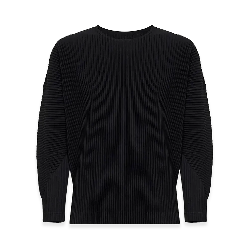 HOMME PLISSE ISSEY MIYAKE Long Sleeve T-Shirts "Dark Blue"