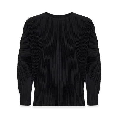 HOMME PLISSE ISSEY MIYAKE Long Sleeve T-Shirts "Dark Blue"