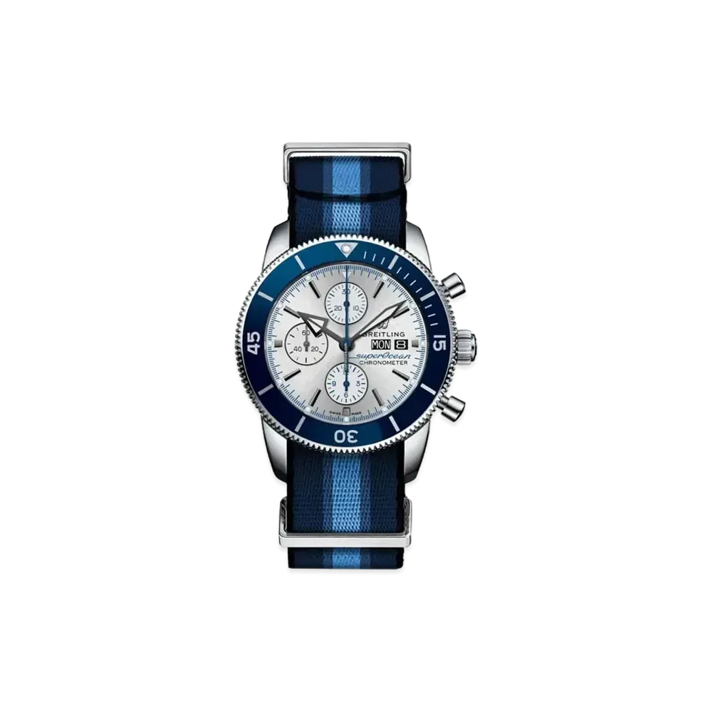 BREITLING SUPEROCEAN HERITAGE CHRONOGRAPH 44 OCEAN CONSERVANCY LIMITED EDITION "Silver"