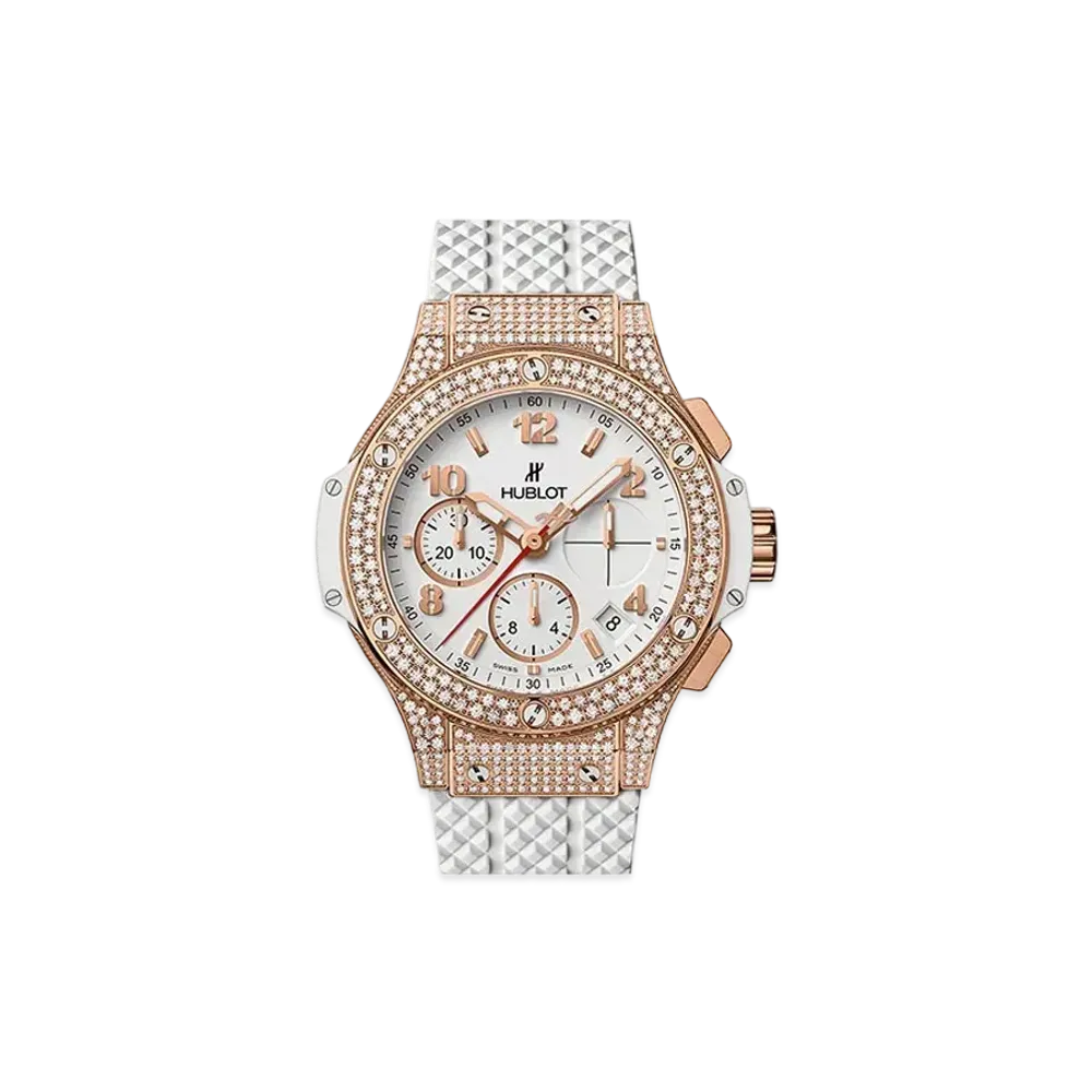 HUBLOT Big Bang Gold White Pave 41mm