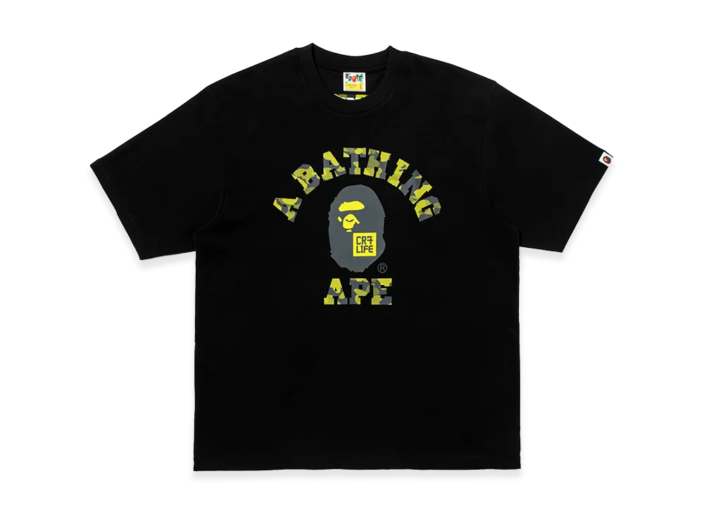 A BATHING APE x Cristiano Ronaldo CR7 Life College Relaxed Fit Tee "Black"