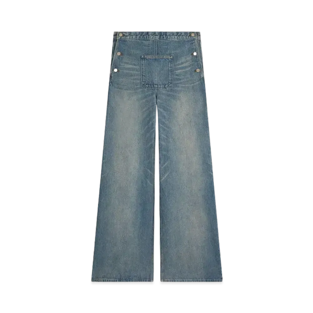 Courreges One Pocket Denim Baggy Pants "Vintage Medium Blue"