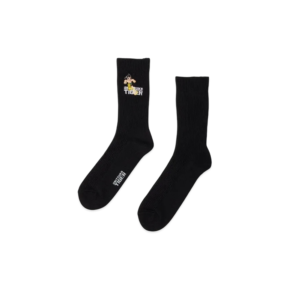 Onitsuka Tiger x Astroboy Middle Socks "Black"