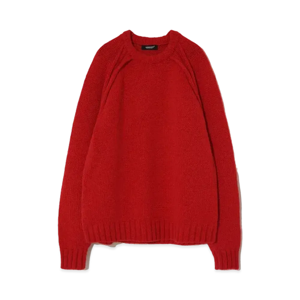 UNDERCOVER Raccoon Blend Wool Knit Pullover "Red"