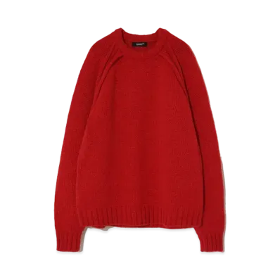 UNDERCOVER Raccoon Blend Wool Knit Pullover "Red"
