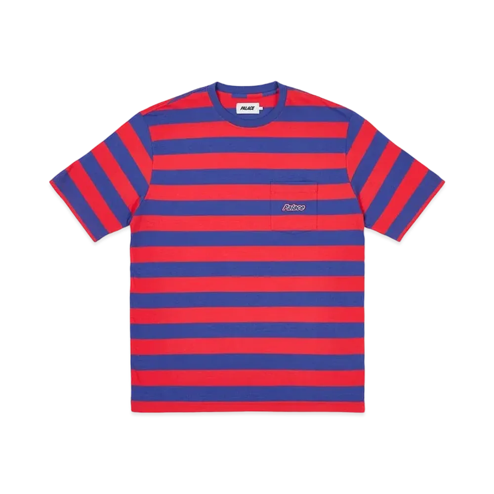 PALACE Block Stripe T-Shirt "Navy"