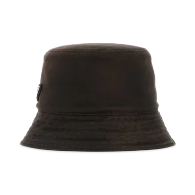 PRADA Cotton Bucket Hat "Brown"