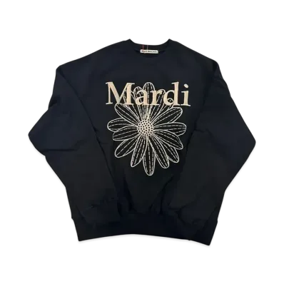 Mardi Mercredi Sweatshirt Flowermardi Needlework "Black Beige"