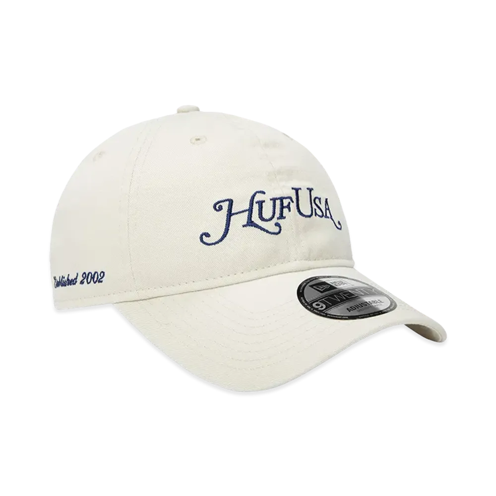 HUF x NEW ERA USA Hat "Natural"