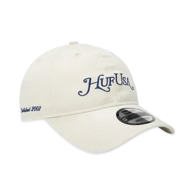 HUF x NEW ERA USA Hat "Natural"