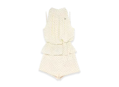 ANDMARY Women's Dot Balloon Blouse Set Up "Ivory"