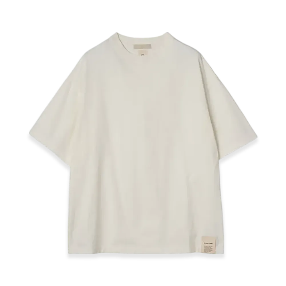 YOKE Brewed Protaintm Blend Cotton Jersey Yoke T-Shirt "Off White"