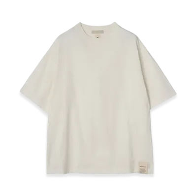 YOKE Brewed Protaintm Blend Cotton Jersey Yoke T-Shirt "Off White"