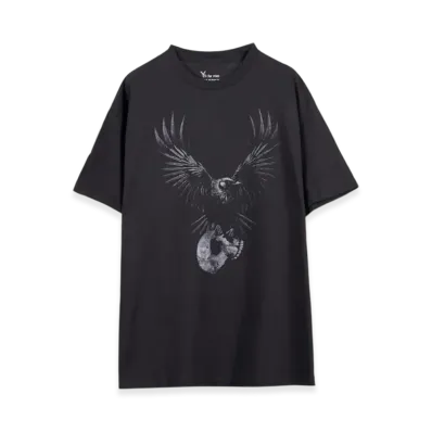 MASSES x Y's for men Round Neck Short Sleeve T D-2 "Black"