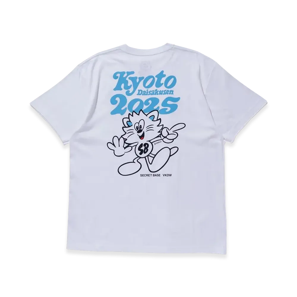 VERDY x SECRET BASE Kyoto Daisakusen 2025 Tee "White/Blue"