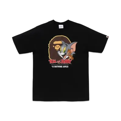 A BATHING APE x Tom And Jerry 85TH Kids Ape Head Tee #1 "Black"