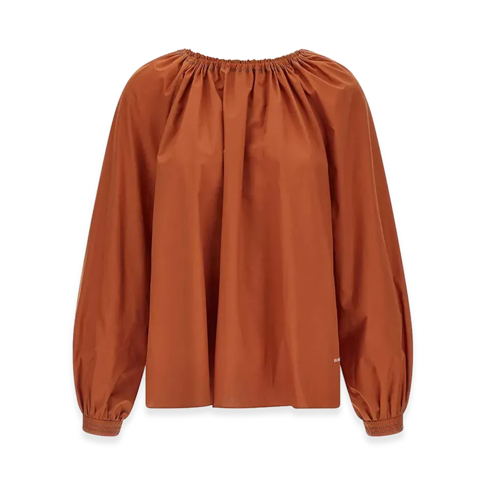 MARNI Women's Boat Neck Blouse "Orange"