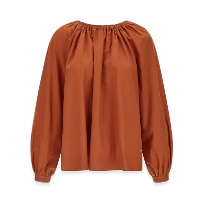 MARNI Women's Boat Neck Blouse "Orange"