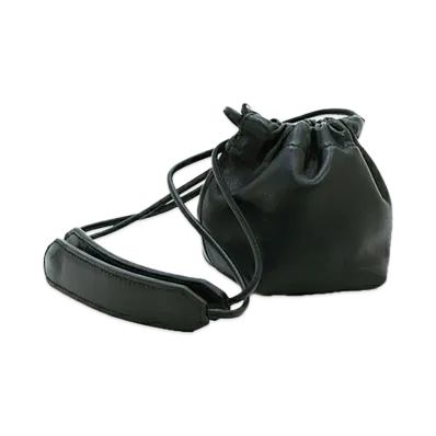 Jil Sander Women's Drawstring Crossbody Mini "Black"