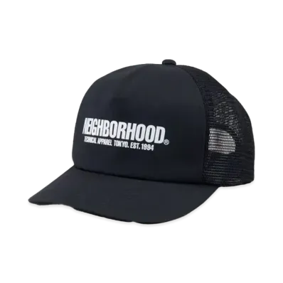 NEIGHBORHOOD Logo Print Mesh Cap "Black"