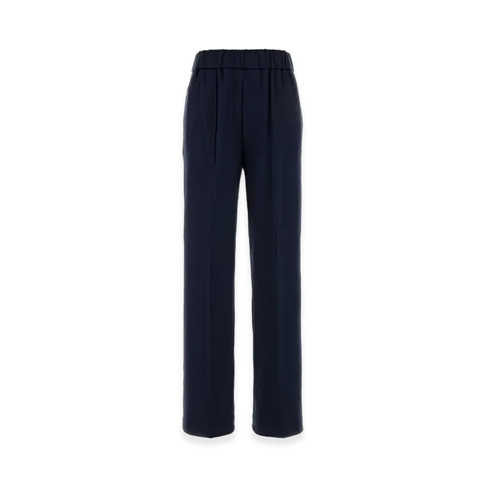 MONCLER Women's Stretch Nylon Blend Pant "Navy Blue"