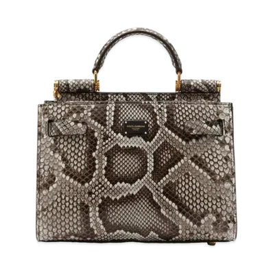 Dolce&Gabbana Sicily 62 Tote Bag Small Python "Multicolor"