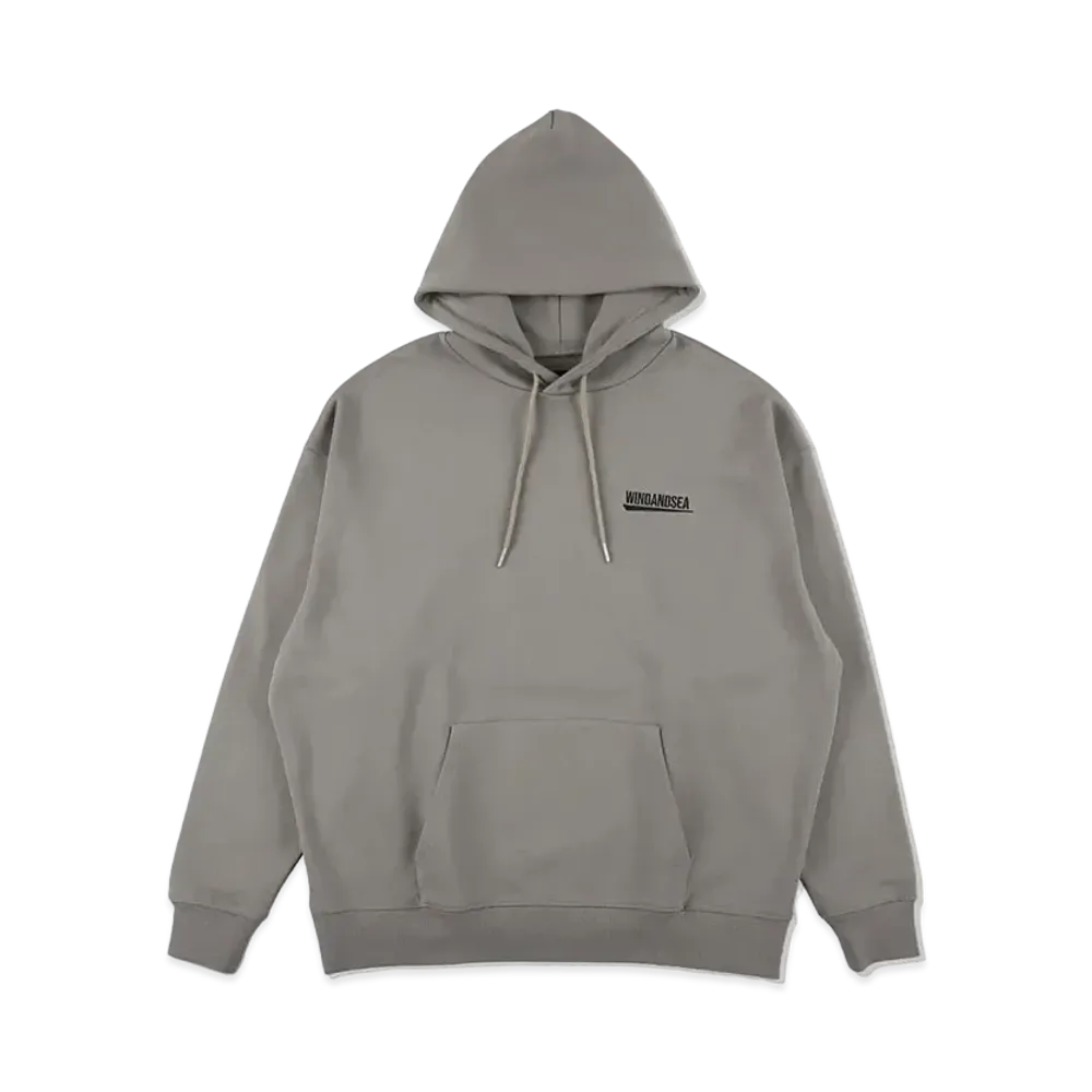 WIND AND SEA Fishnet Recycled Nylon Pocket Hoodie "Sand Gray"