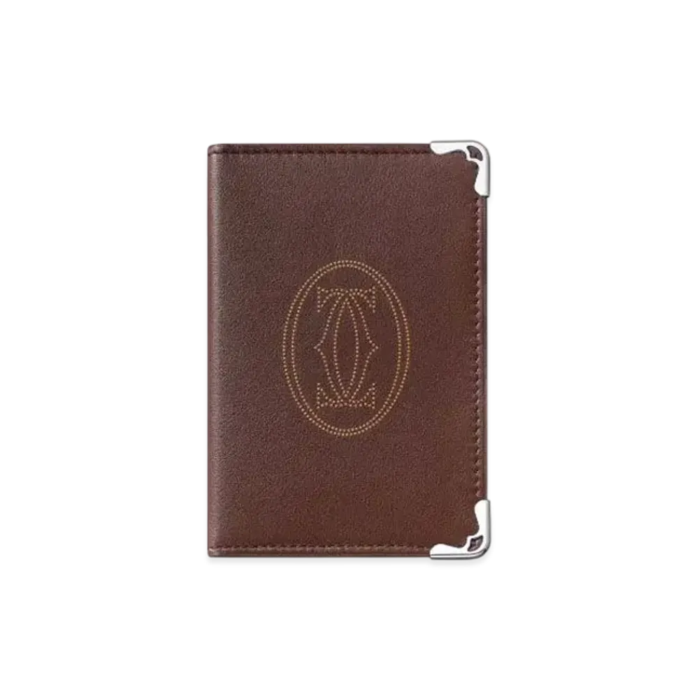 Cartier Must de Cartier Small Leather Goods, Card Holder "Chocolate"
