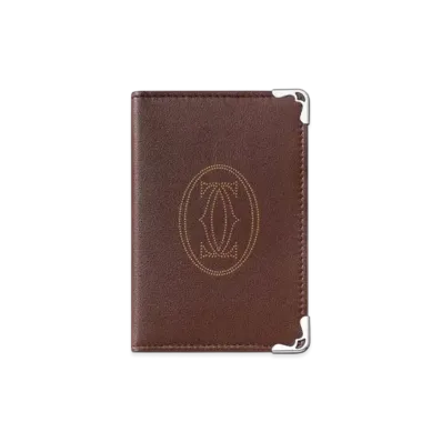 Cartier Must de Cartier Small Leather Goods, Card Holder "Chocolate"