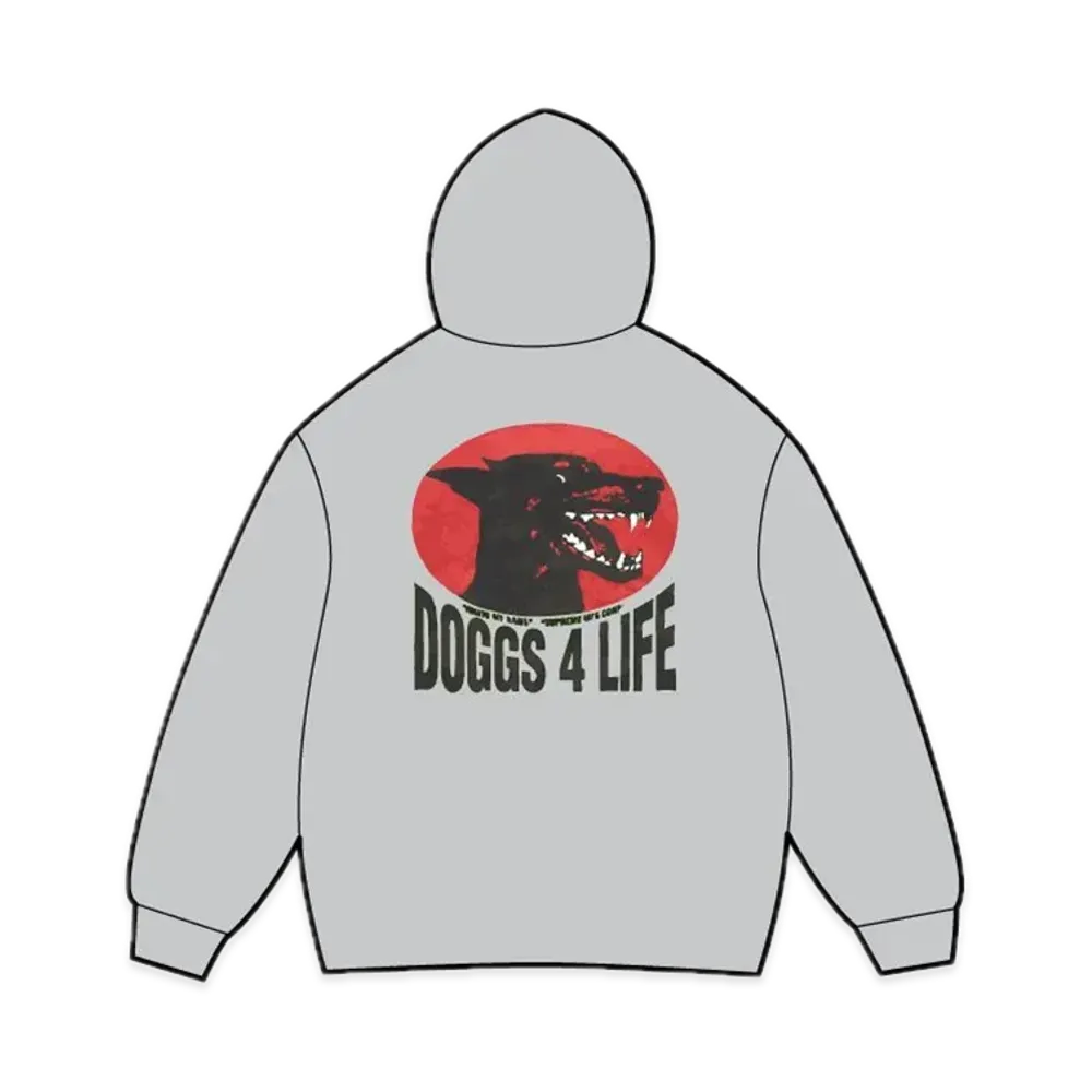 Supreme Doggs Hooded Sweatshirt "Heather Grey"