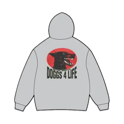 Supreme Doggs Hooded Sweatshirt "Heather Grey"
