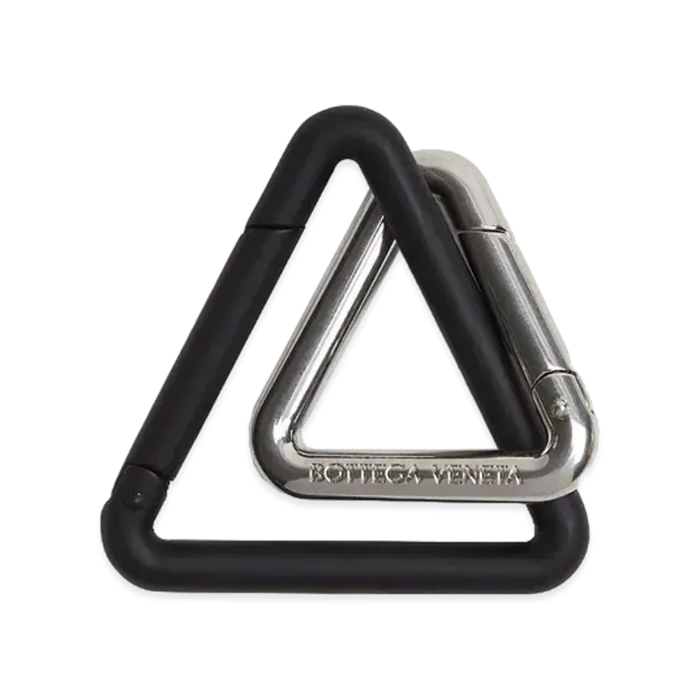 Bottega Veneta Key Ring "Nero Opaco"