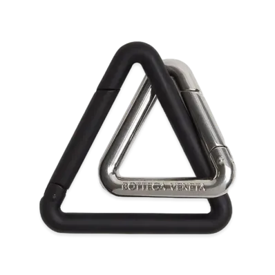 Bottega Veneta Key Ring "Nero Opaco"