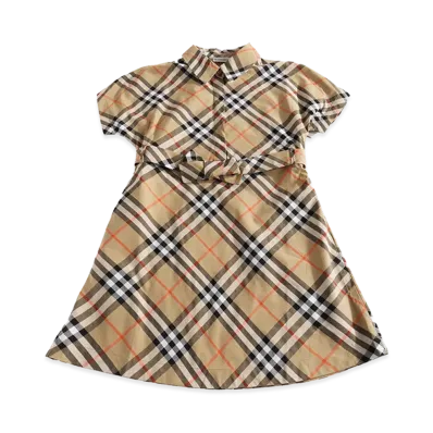 Burberry Kids KG2 Giulietta B Check Dress "Beige"